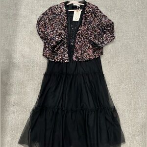 VGUC girls size 7/8 black dress